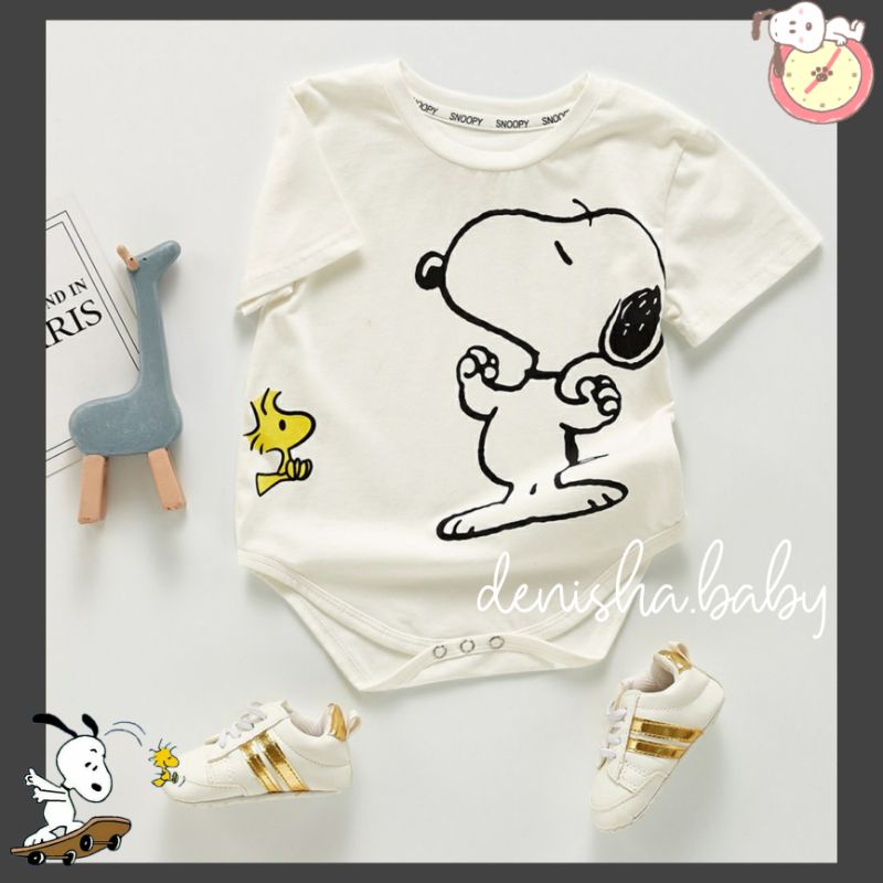 BAJU JUMPER ROMPER SNOOPY ANAK BAYI LUCU BAGUS
