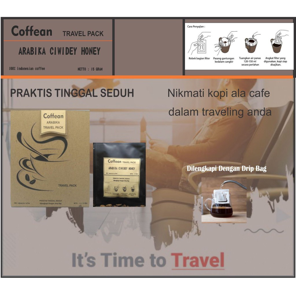

Travel Pack Coffee/ Kopi Drip Praktis