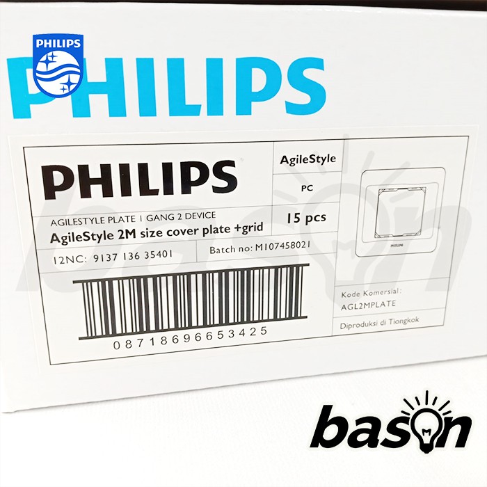 PHILIPS AgileStyle 2 Modular Size Cover Plate