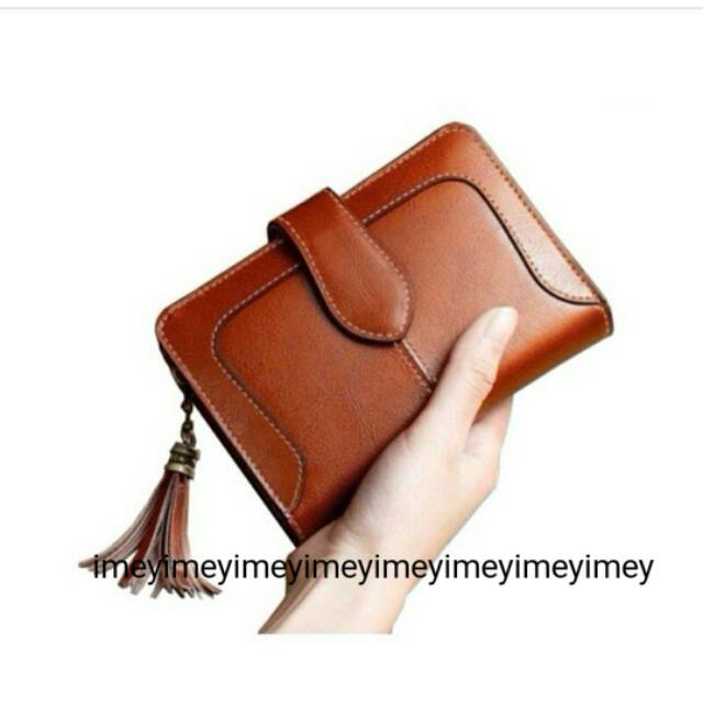 Dompet arow lidah besar lonceng/dompet lipat fashion wanita /dompet mewah harga murah/dompet batam