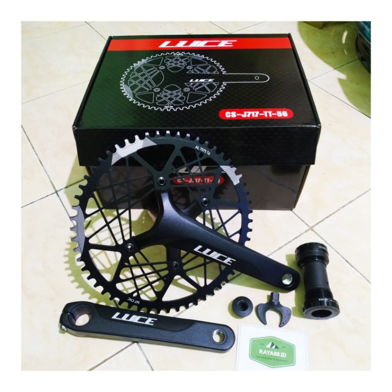 RAYA88 CRANK SET LUCE J717 56T HOLLOWTECH 2 CRANK LUCE CRANKSET LUCE