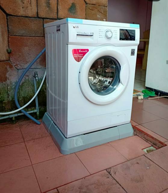 Tatakan mesin cuci front loading/top loading Merk Maspion anti karat presisi bahan PVC