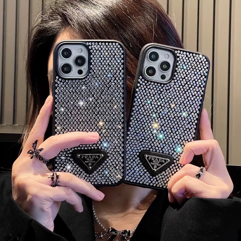 PRA*DDAA CASE DIAMOND IPHONE 15 14 PRO MAX 14 PLUS 13PROMAX 13 Pro 7 7+ 8 plus X Xs Xr XsMAX 11 11ProMax 12 12Mini 12Pro 12ProMax Pro Max 11Pro 13mini 6 6+