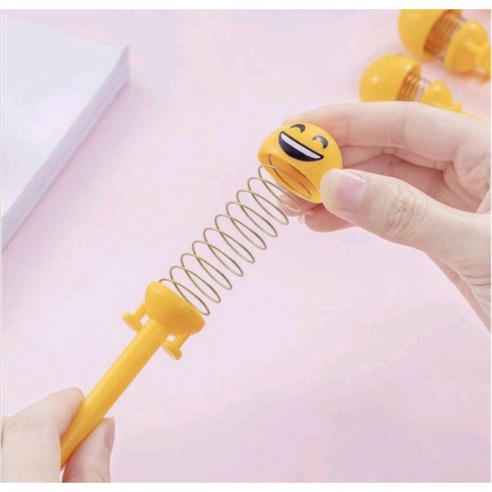 

Pulpen Emoji boneka goyang pulpen gel Shaking Head