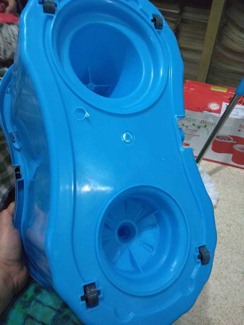 Alat Pel Lantai Magic Wonder Spin Mop Original Putar 360 Derajat Otomatis Tanpa Peras Pakai Roda