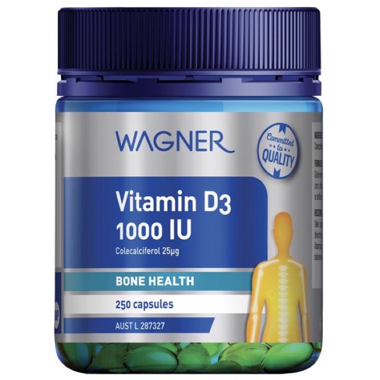 Wagner Vitamin D3 1000IU (250 Tabs) Australia