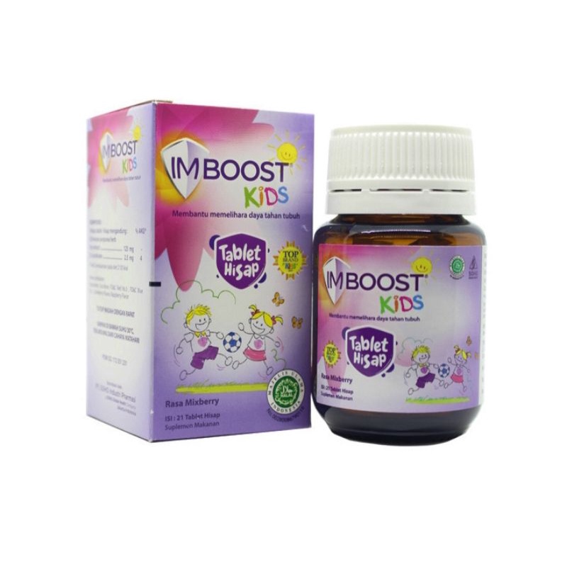 Imboost Kids Tablet Hisap 21 Tab/MULTIVITAMIN ANAK/PERMEN KESEHATAN ANAK/IMBOOST ANAK
