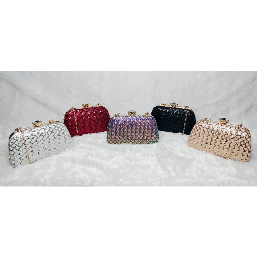 JK 950 1KG MUAT 3PCS TAS CLUTCH IMPORT SLINGBAG HARI RAYA KONDANGAN PESTA ELEGAN ACARA FORMAL MEWAH STYLE P9053