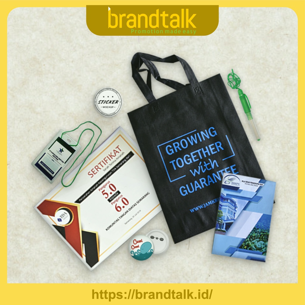 Jual Paket Seminar Kit Isi 5 Tas, Pulpen, Notebook, ID Card