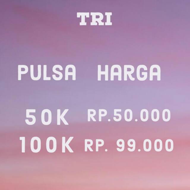 Pulsa transfer tri