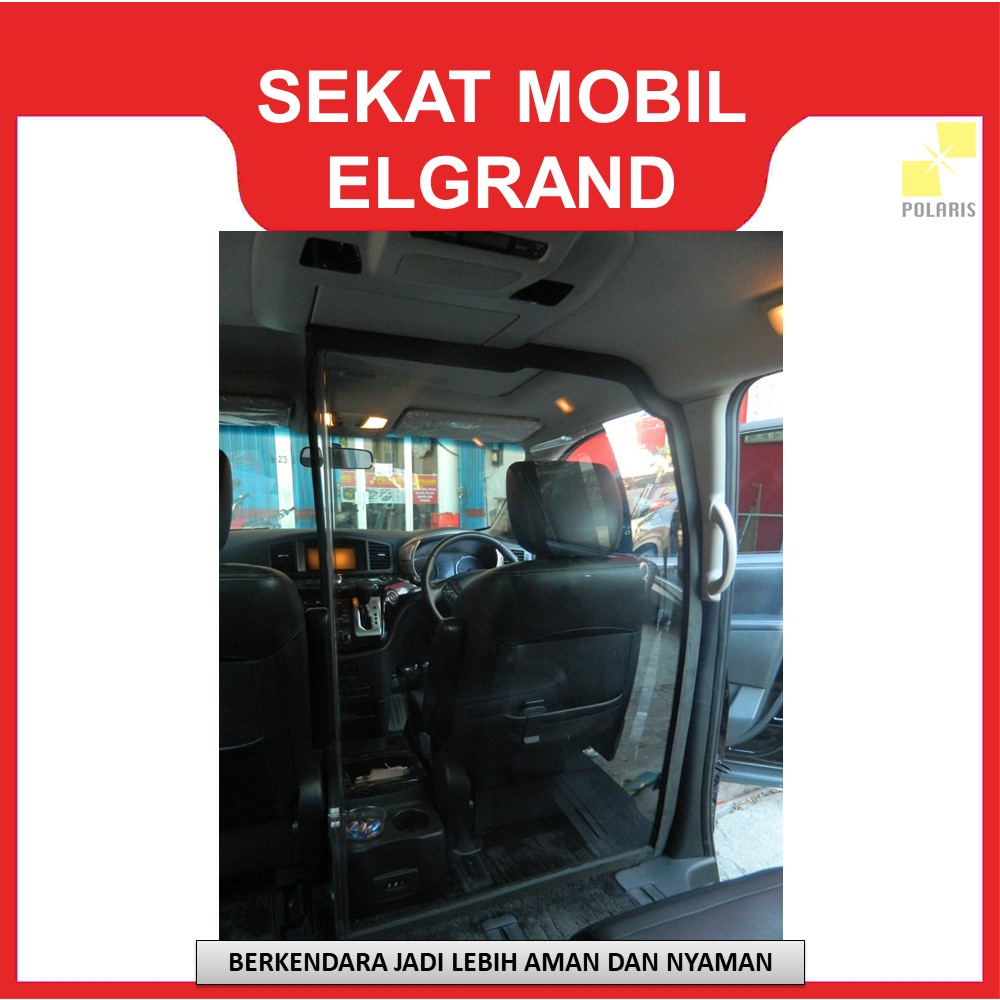 PARTISI MOBIL/SEKAT MOBIL/PENGAMAN COVID/PARTISI AKRILIK ELGRAND