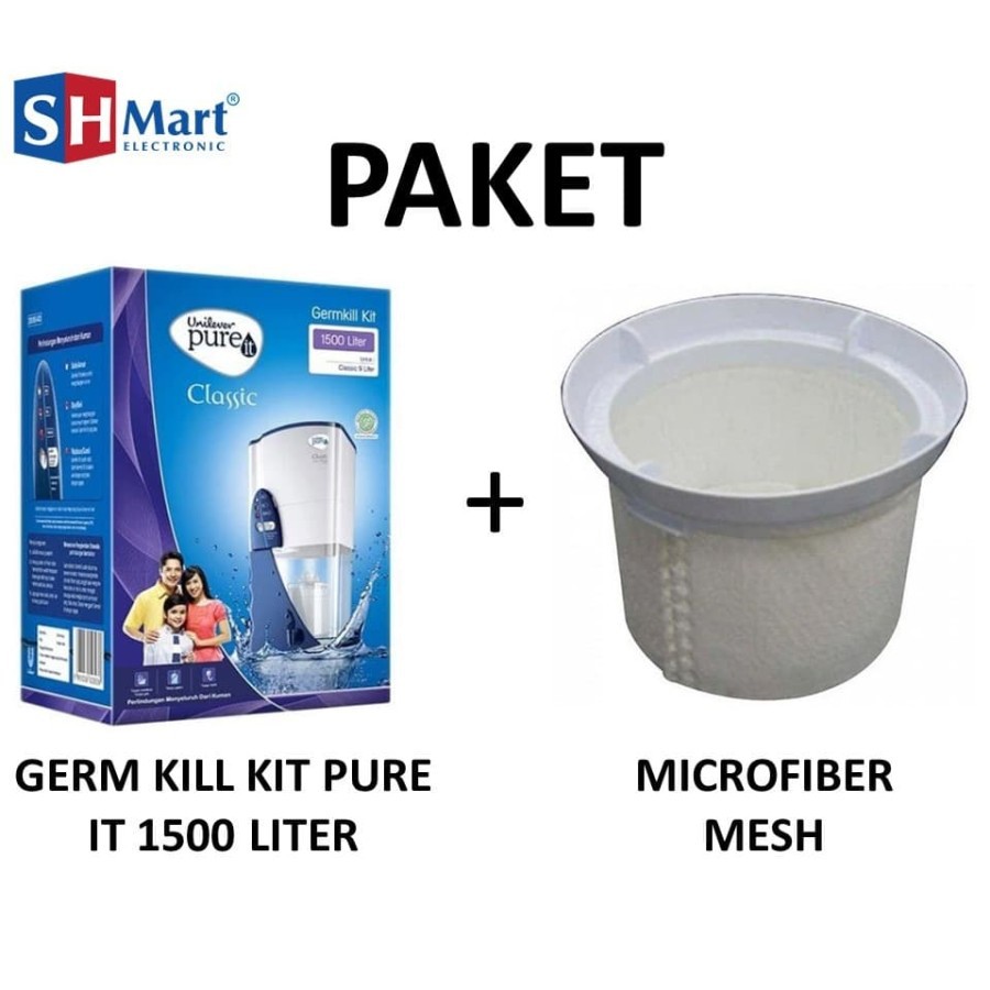 Pure it Unilever Germ kill 1500 Liter & Mesh Filter Pure it Murah