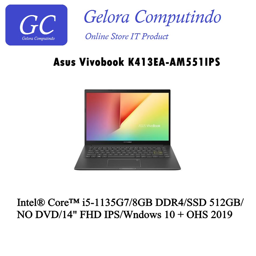 Notebook Asus Vivobook K413EA-AM551IPS (i5-1135G7/8GB/512GB/14" FHD IPS)