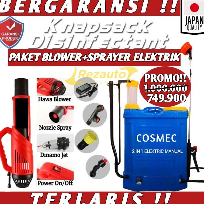 Alat Semprot Disinfektan 2 in 1 Otomatis+Booster Sprayer Elektrik 16 L termurah