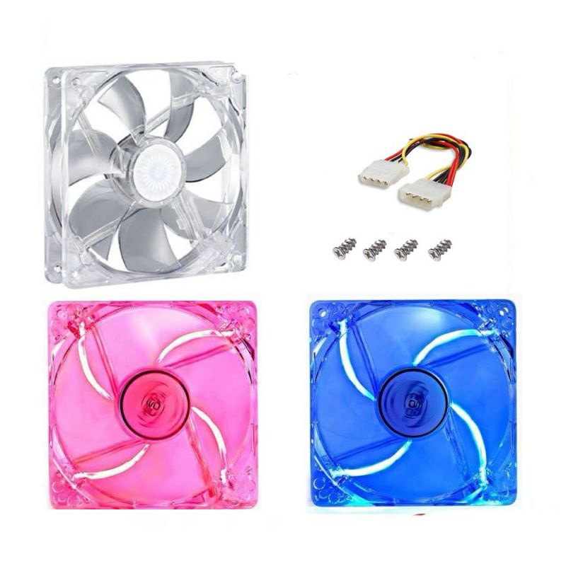 FAN CASING TRANSPARAN 12CM NYALA, FAN CPU NYALA 12CM /  FAN CASING 12 CM BLACK