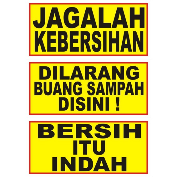 

BANDROL TULISAN JAGALAH KEBERSIHAN
