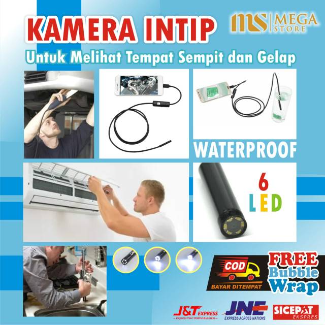 Kamera Mini Kamera IP67 Kamera Pengintai Android Kabel OTG Endoscope 720P Waterproof Spy Murah Intip