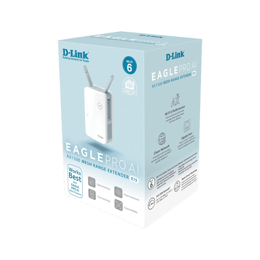 Router D-Link E15 AX1500 Eagle PRO AI Mesh System WiFi 6 Dual Band