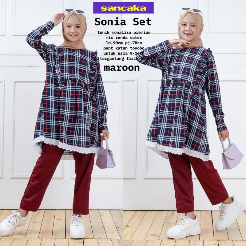 Sonia Set by sancaka // setelan anak remaja