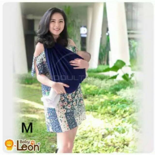 BABY LEON GENDONGAN Bayi Kaos/Geos/Selendang Bayi Praktis Polos BY 44 GB Ukuran M