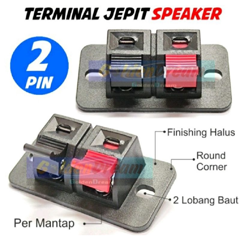 speaker terminal empat pin stereo