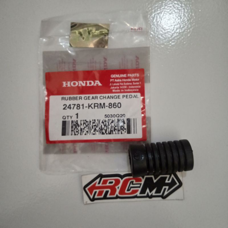 RUBBER GEAR CHANGE PEDAL KARET PERSNELENG OPERAN GIGI NEW SONIC ORIGINAL AHM 24781-KRM-860