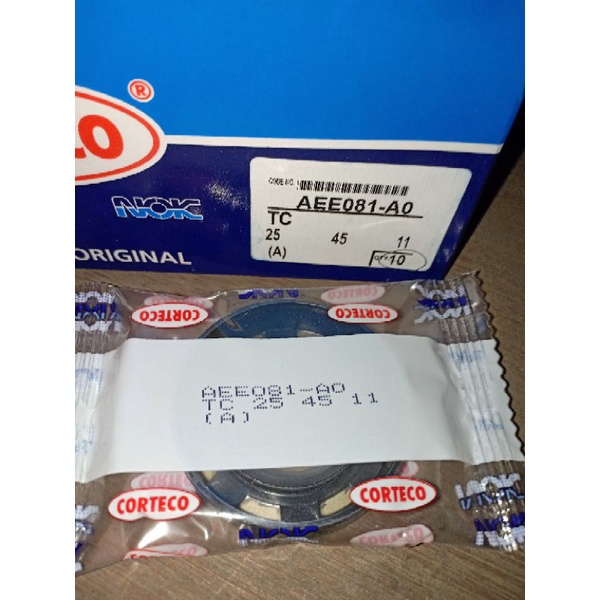 oil seal TC 25 45 11 merk NOK CORTECO ASLI 25x45x11