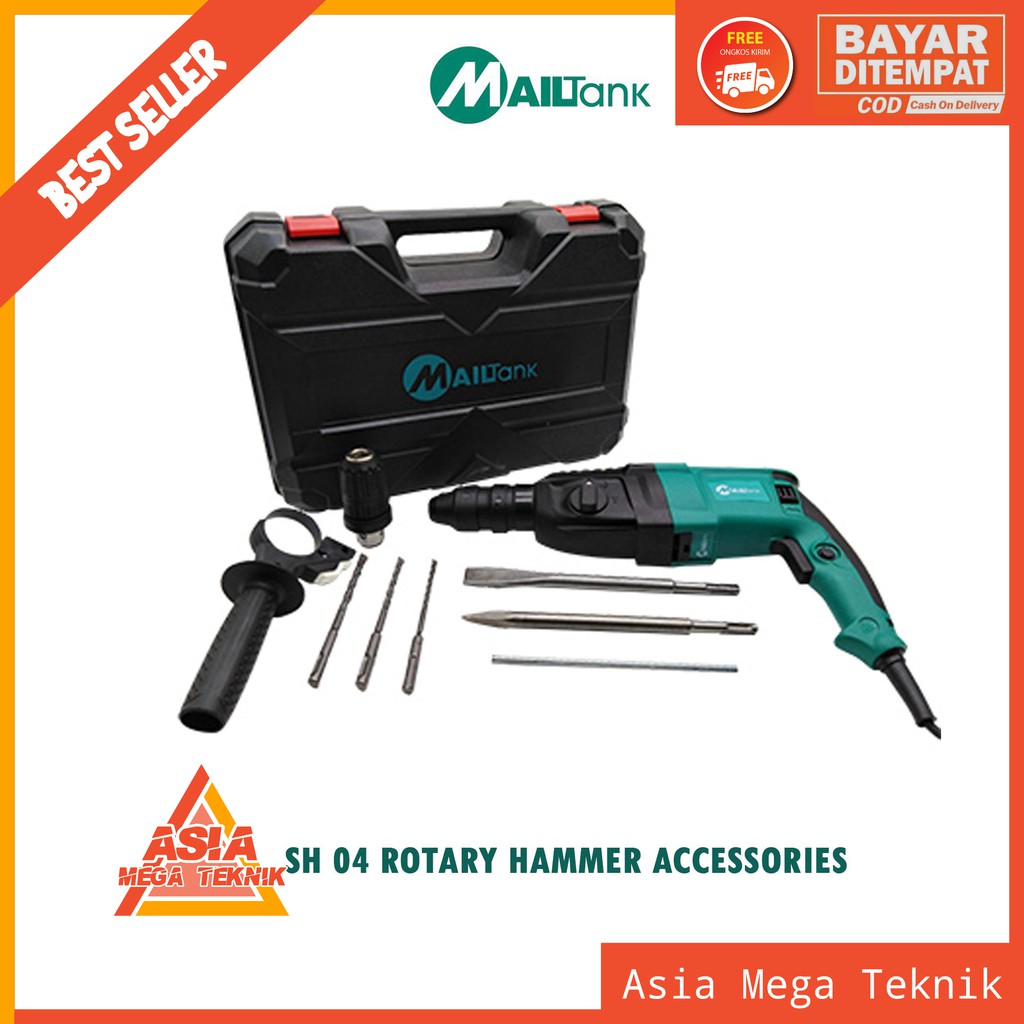 MAILTANK SH04 Mesin bor beton 26mm SDS Rotary hammer drill mesin bor bobok beton