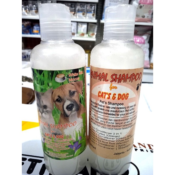 HPJ shampo animal cat&amp;dog withe milk cofee 250ml