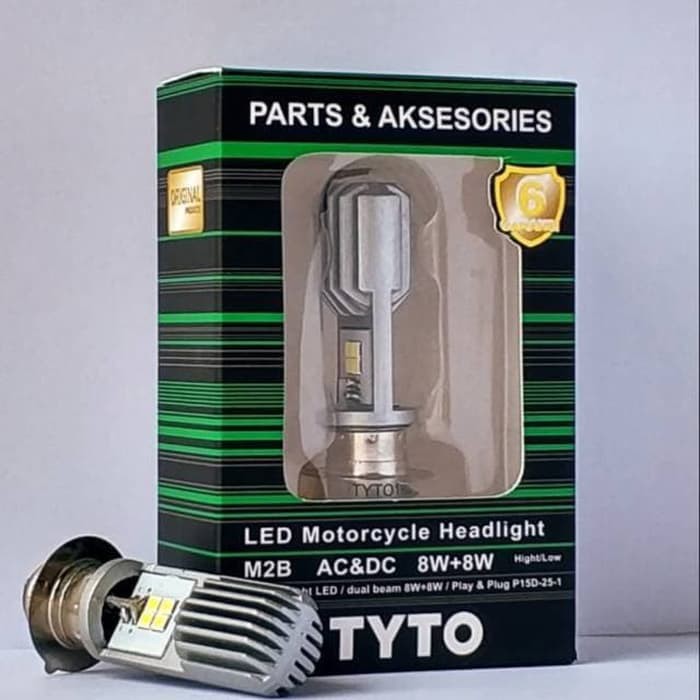 Lampu Depan LED Tyto H6 Motor Mio Soul GT Beat Vario Xride Jupiter Revo Supra X 125 Satria F Matic