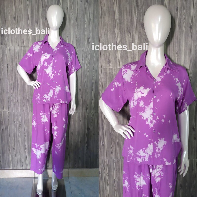 SETELAN FELICIA SET SF012/PIYAMA TIE DYE/PIYAMA TIE DYE JUMBO/SET PAJAMAS/SET BAJU TIDUR/PIYAMAMURAH