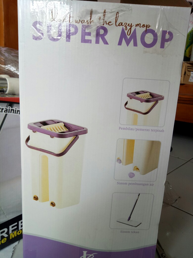 Cod Alat Pel Praktis Ultra Mop Bentuk Persegi Panjang 21cm X 20cm