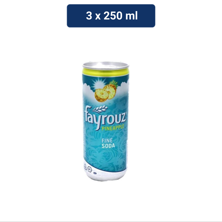 Fayrouz Fine Soda Pineapple 3 x 250 mL