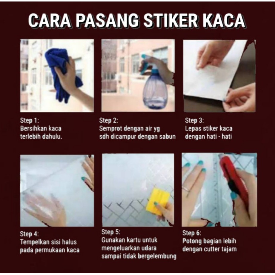 Cara Pasang Stiker Kaca Jendela Rumah Cek Bahan Bangunan