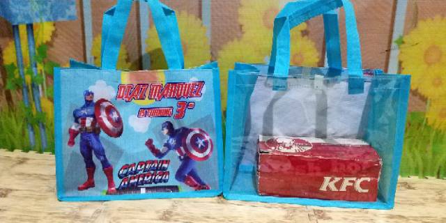 Tas Ulang Tahun Mika design custom karakter, souvernir goodie bag ultah Custom-3