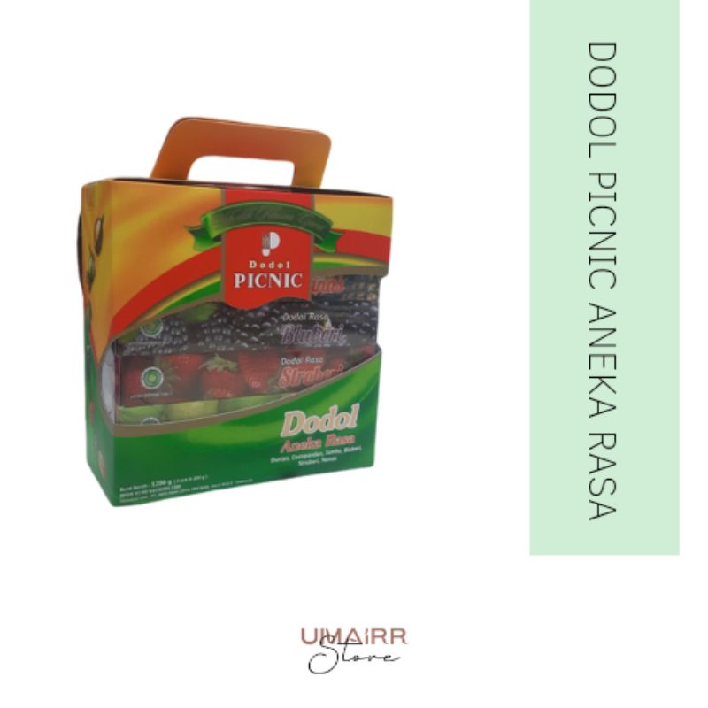 

DODOL GARUT PICNIC 1200GR 6 VARIAN RASA (COCOPANDAN, JAMBU, BLUBERI, STROBERI, NANAS, DURIAN) / DODOL PICNIC ANEKA BUAH / OLEH-OLEH KHAS GARUT