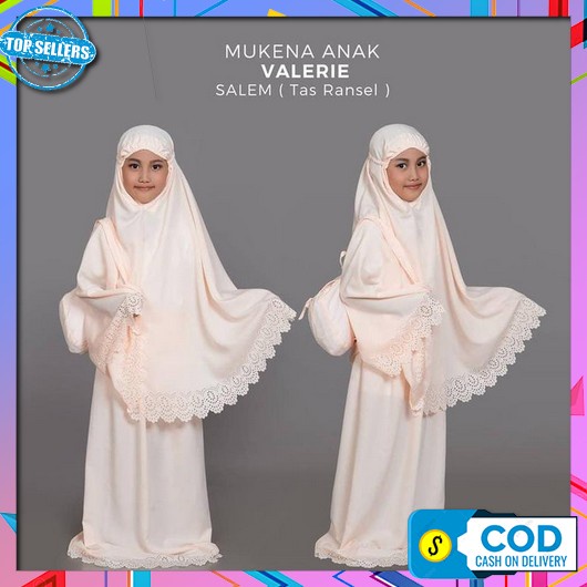 Mukena Anak Adem Tanggung Cewek Set Sejadah Katun Jepang Premium A5Y2 Bordir Karakter Terusan Model 