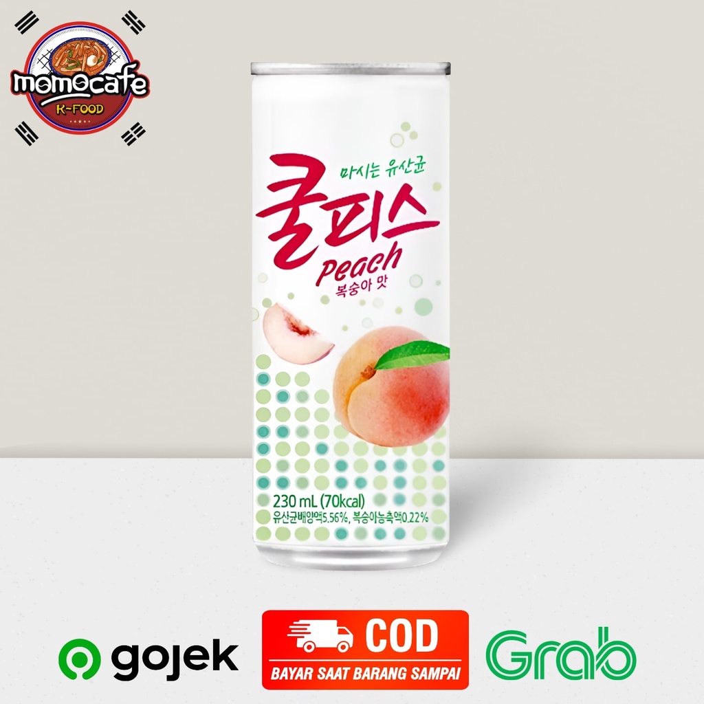 

Dongwon Coolpis Peach 230ml - Minuman Berkarbonasi Peach Made In Korea