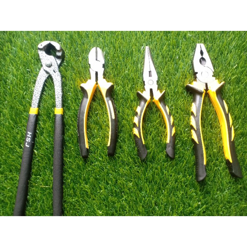 Paket 4 Tang - Tang Kombinasi, Tang Lancip, Tang Catut