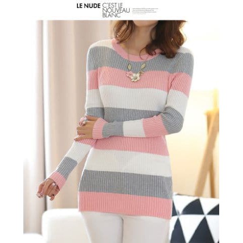 Grosir jual baju fashion wanita   [pink pink RO] dress wanita rajut pink