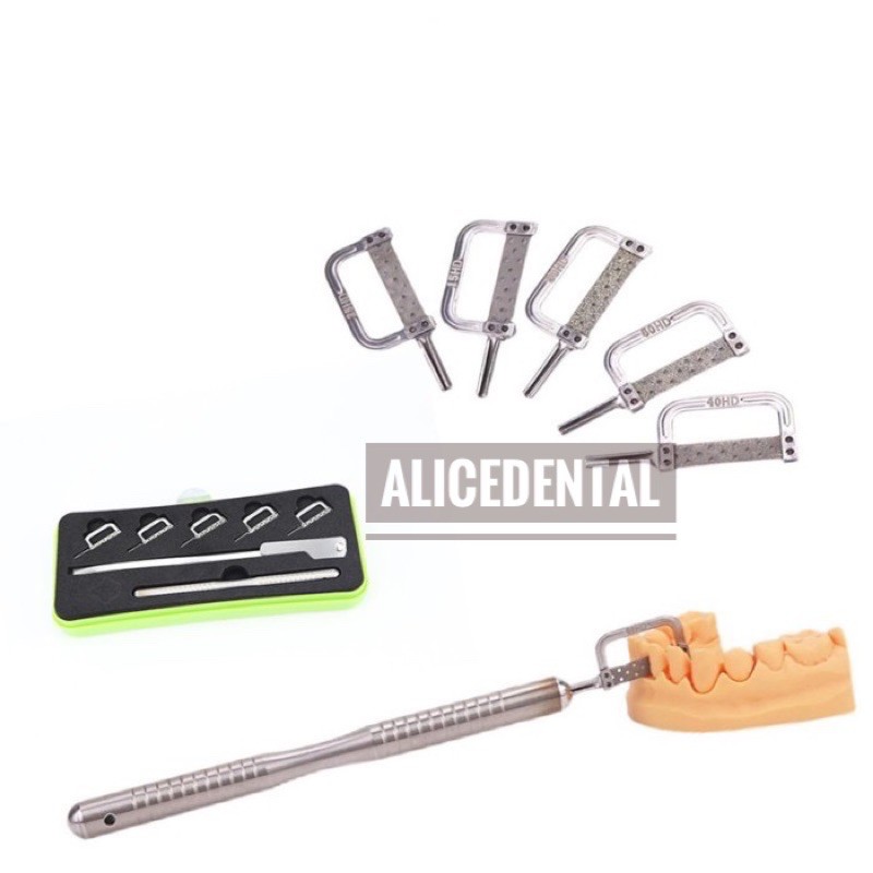 Dental interproximal enamel grinding reduction kit IPR contra angle slicing ortho orthodontic behel