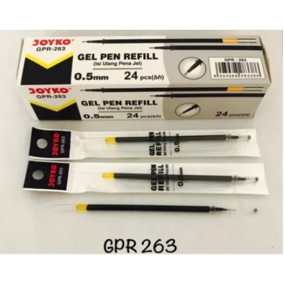 

TERBARU ISI PEN GEL JOYKO GPR 263 / REFILL PULPEN JOYKO - Hitam