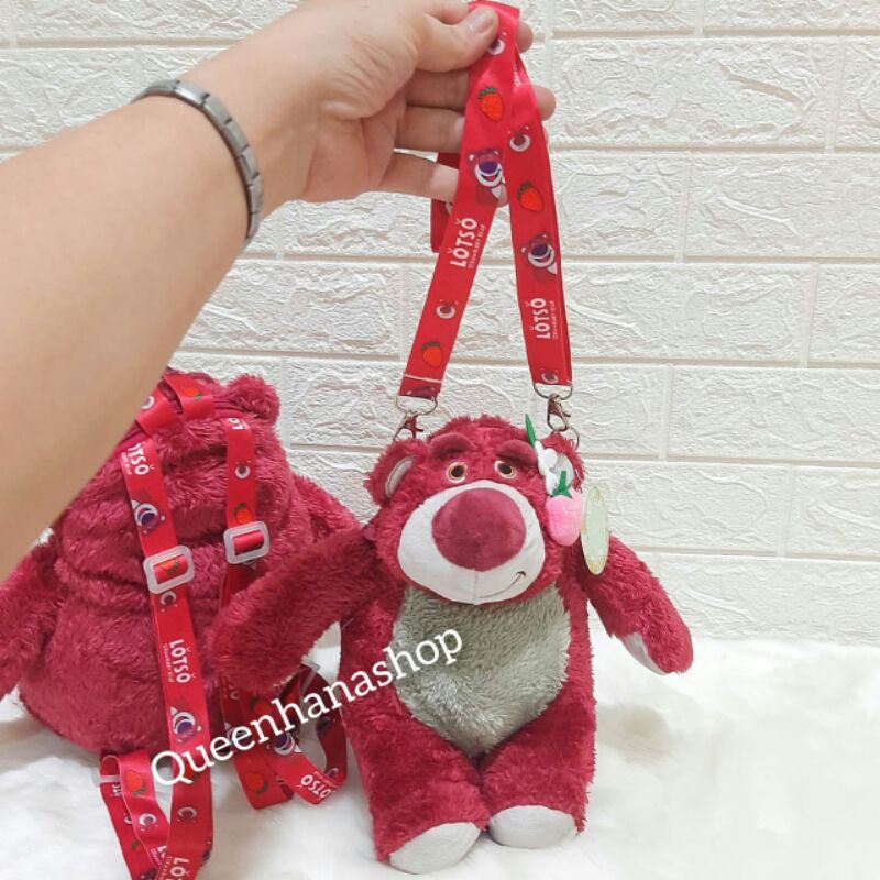 Tas Boneka Lotso Ransel Selempang Tas Boneka Anak