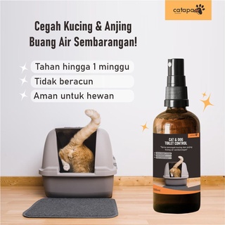 Image of Catapaw Pet Toilet Control Kucing Anjing Potty Training Spray Melatih Pipis Kucing Anjing / Pee and Poop Control Cat Repellent