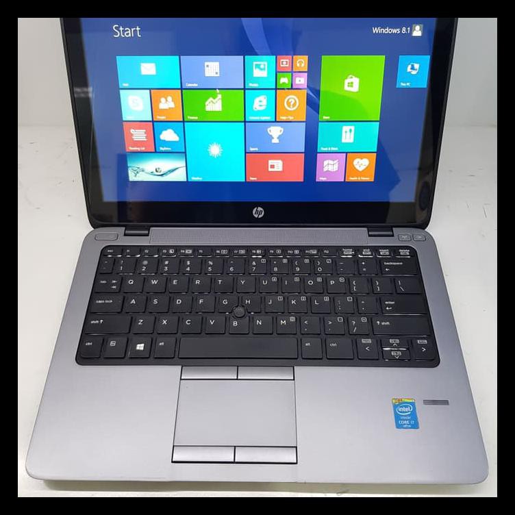 TERPERCAYA laptop seken hp elitebook 820 g1 core i7-4600 ram 8gb layar 12'5inc KOMPLIT