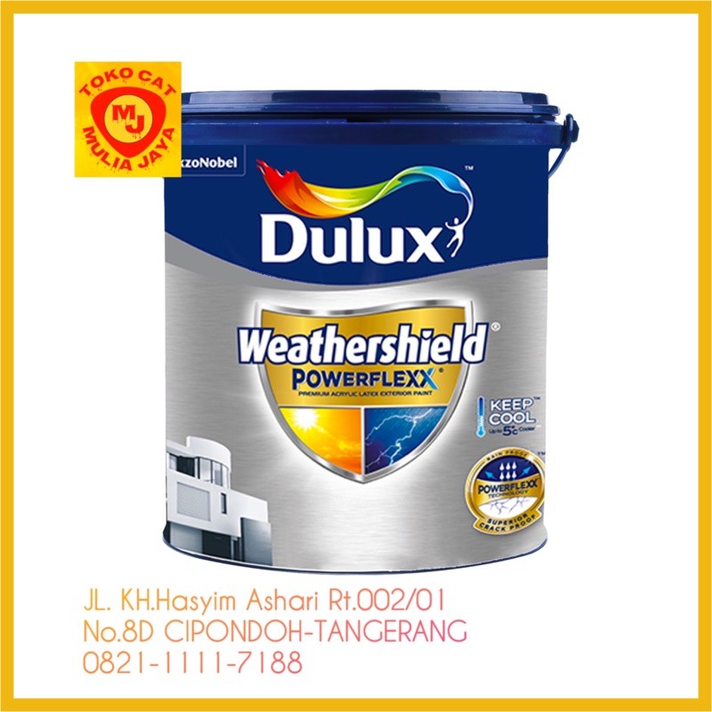 DULUX WEATHERSHIELD POWERFLEXX - 2290 Brilliant White 20L