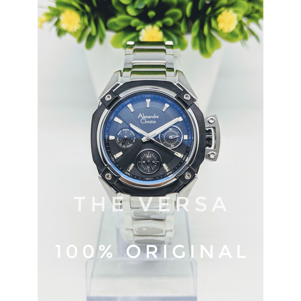 Alexandre Christie AC 6225 Jam Tangan Wanita Rantai Silver