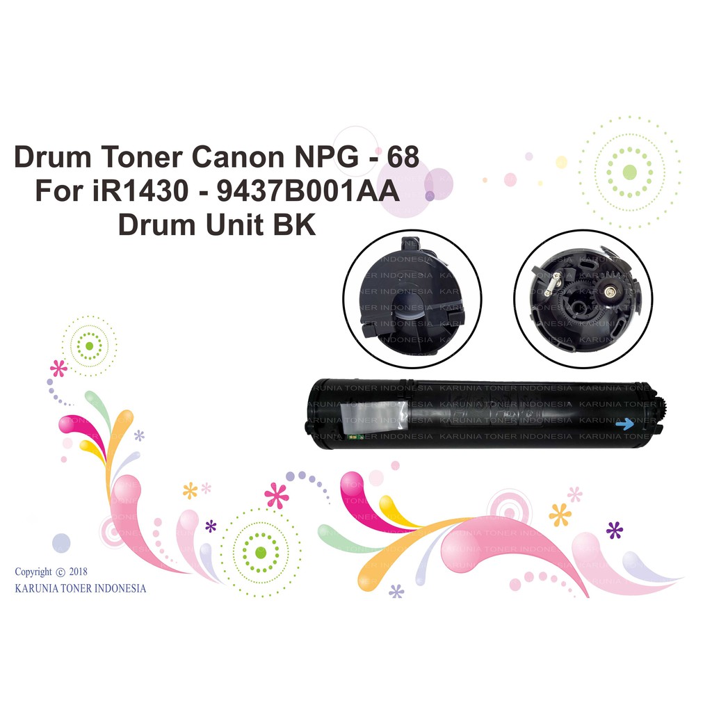 Drum Toner Canon NPG - 68 For iR1430 - 9437B001AA Drum Unit BK