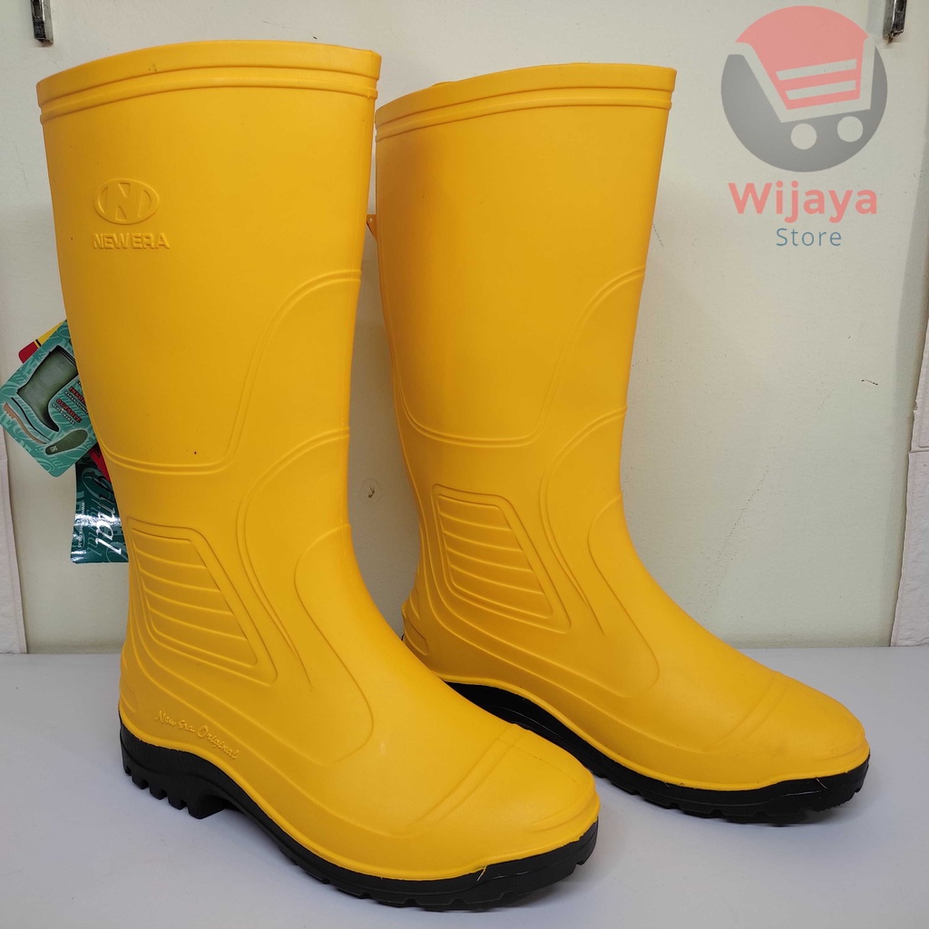 NE Boots Sepatu Boot New Era Kuning APD Konstruksi Proyek dan Perkebunan