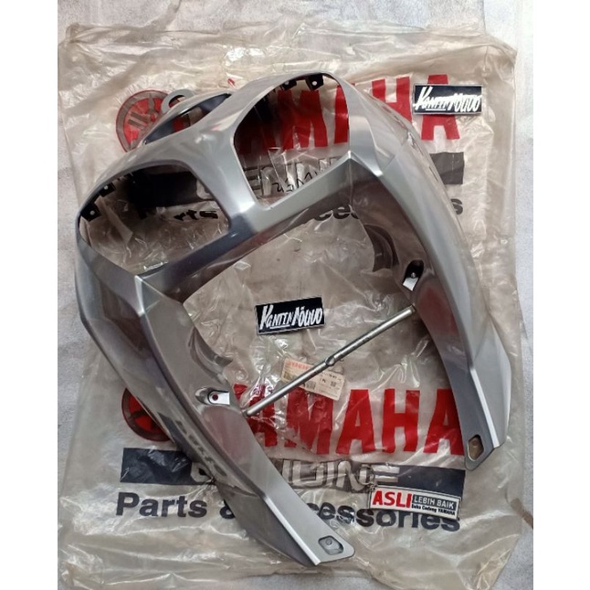Tameng Depan Legshield Nouvo Z Silver Original Yamaha Panel Depan